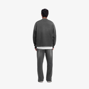 REPRESENT | STEPPED HEM SWEATPANTS { STAINED BLACK