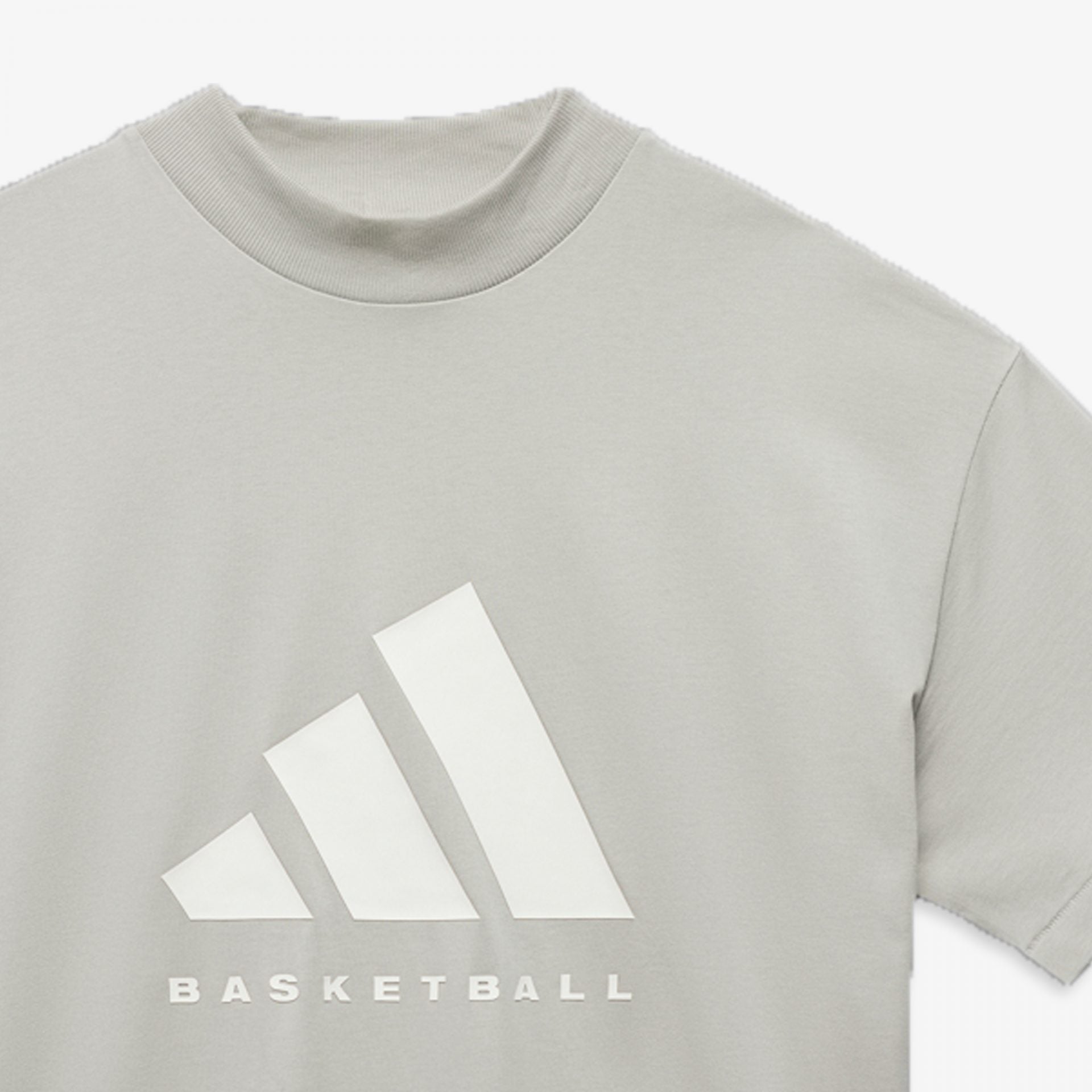 Adidas | BASKETBALL TEE  { METAL GREY