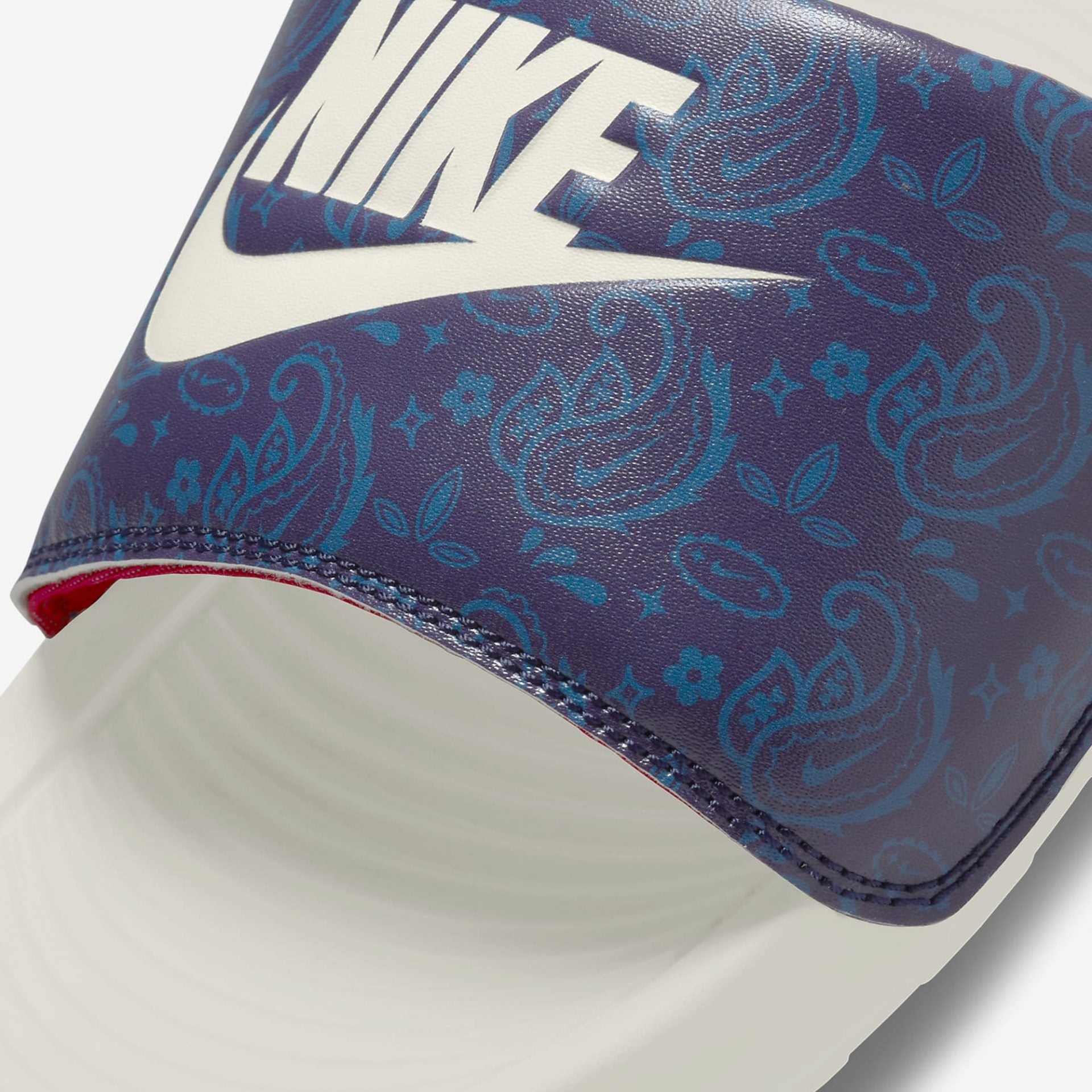 Nike | VICTORI ONE PRINTED SLIDE  { BLACKENED BLUE / SAIL