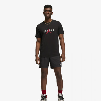 Jordan | JORDAN AIR T-SHIRT  { BLACK / GYM RED