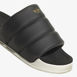 Adidas Originals | ADILETTE ESSENTIAL  { BLACK/WHITE