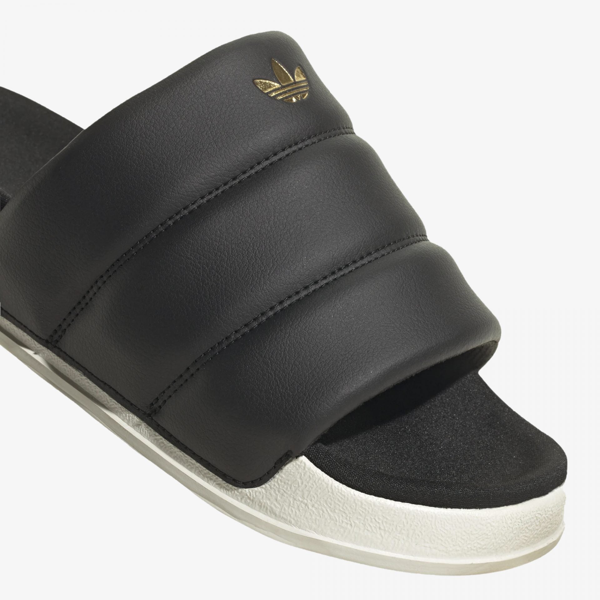 Adidas Originals | ADILETTE ESSENTIAL  { BLACK/WHITE
