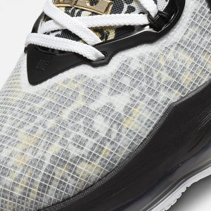 Nike | LEBRON 19  { WHITE / BLACK / METALLIC GOLD