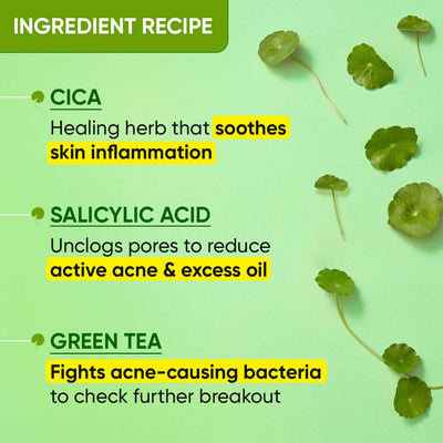 Cica + Salicylic Gel Face Wash for Oily Skin