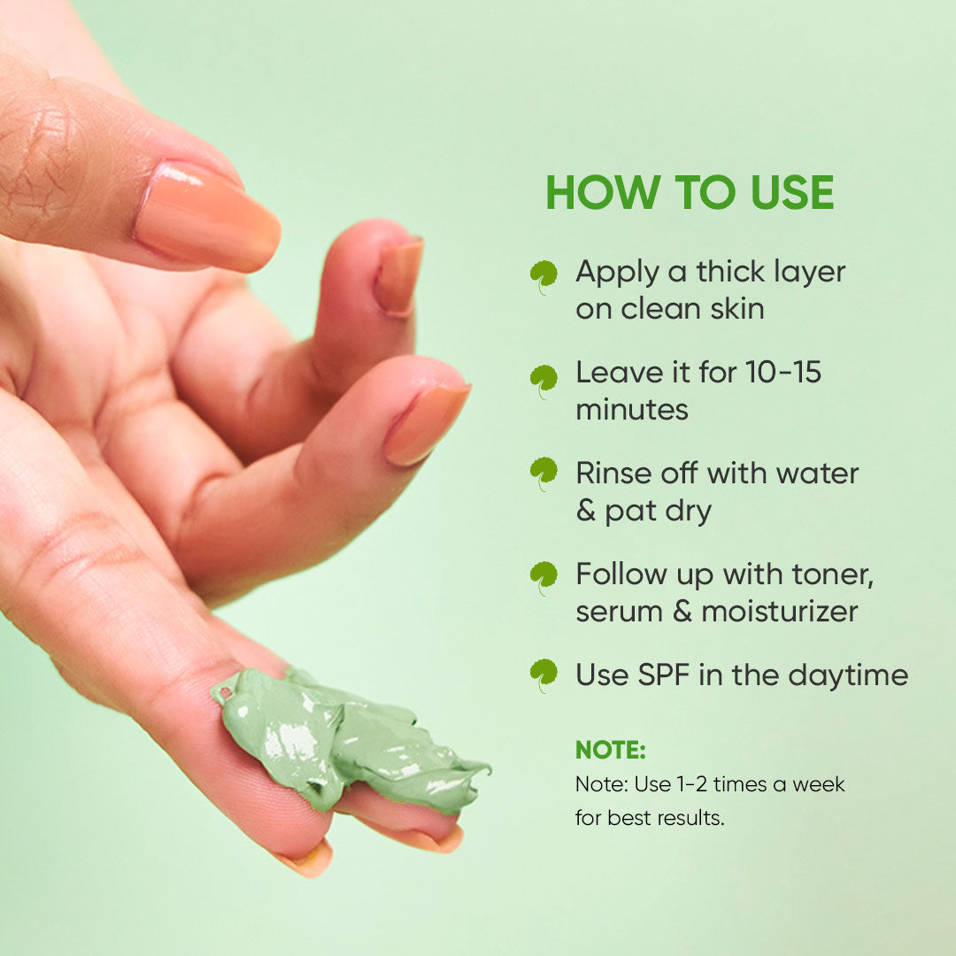 Cica & Salicylic French Green Clay Face Mask