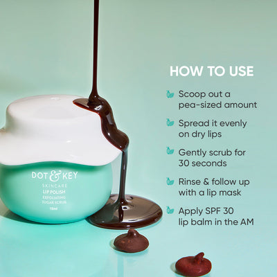 Sugar Lip Scrub with Vitamin E for Dark Lips