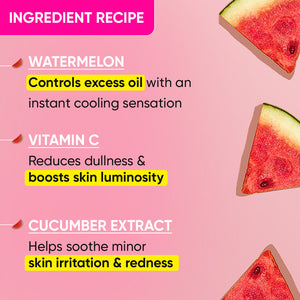 Watermelon + Vitamin C Gel Face Wash for Glowing Skin
