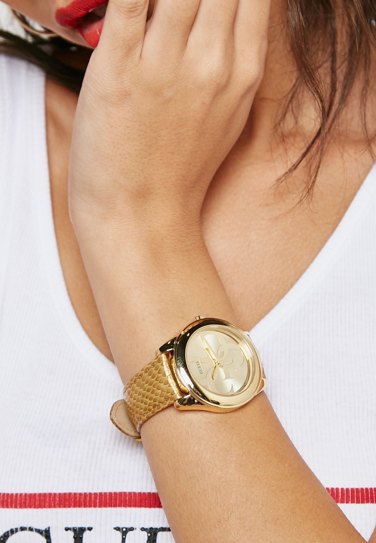 Guess G-Twist Gold Dial Women 40mm