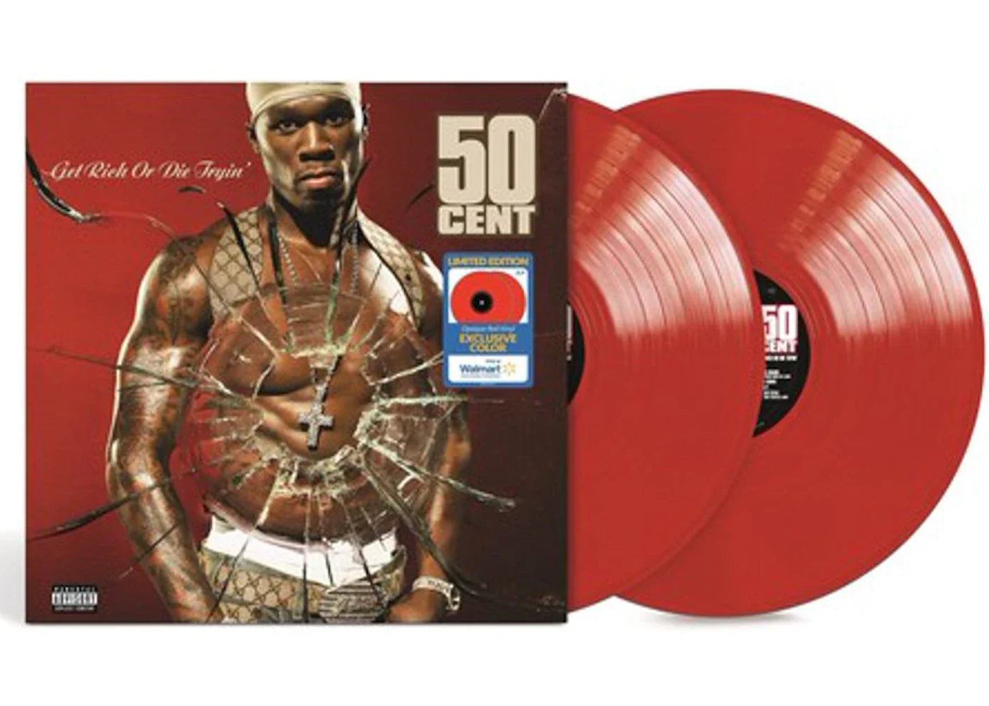 50 Cent Get Rich Or Die Tryin Walmart Exclusive 2XLP Vinyl Red