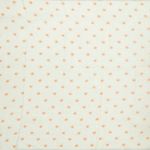 Off White Handloom Linen Saree With Printed Bird Motifs