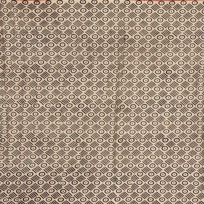 Black Woven Jaipur Cotton Saree Printed With Polka Dots