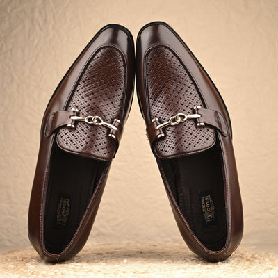 Buckled Formal Loafers For Men by Egoss