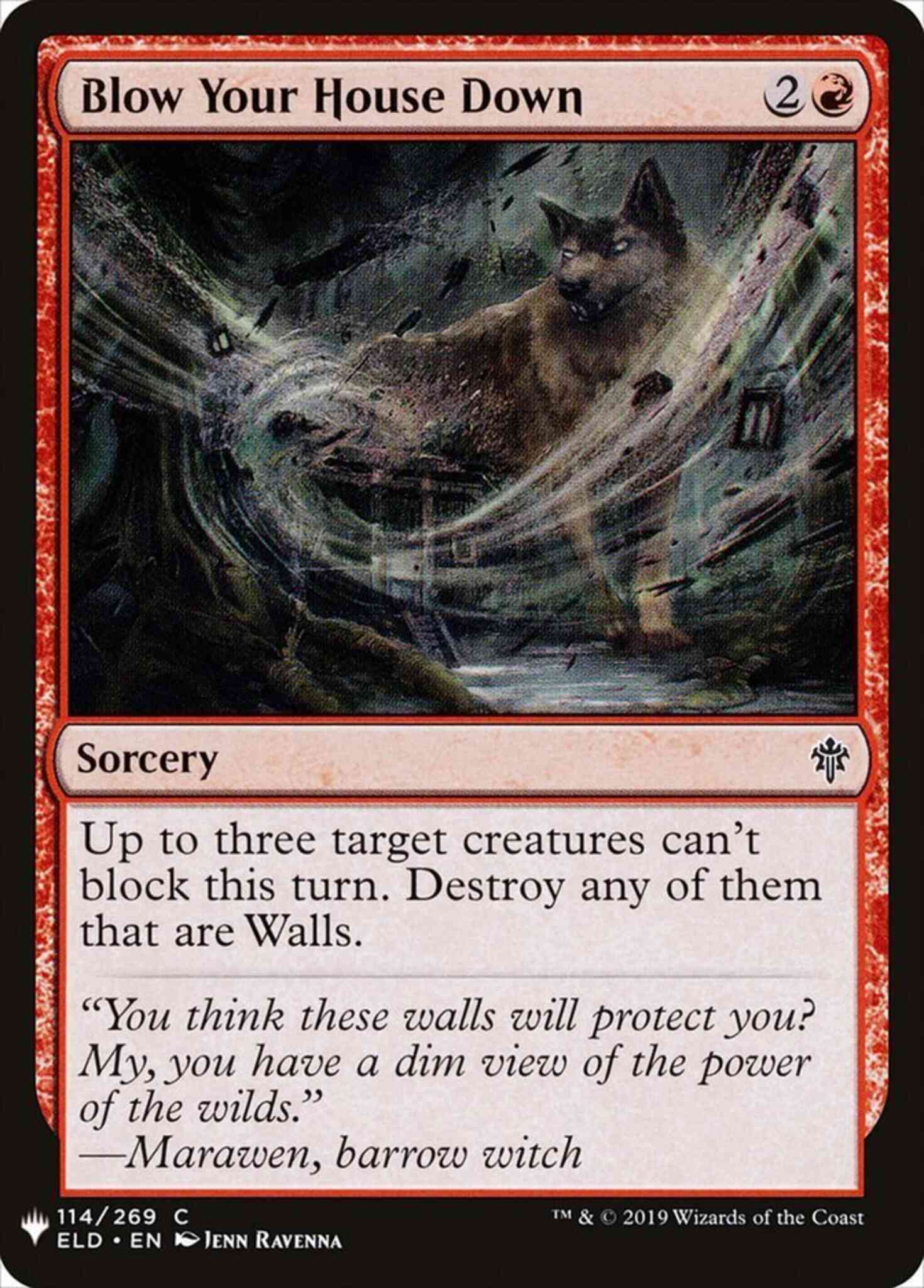 Blow Your House Down [ELD-114] [The List] [Non-Foil]