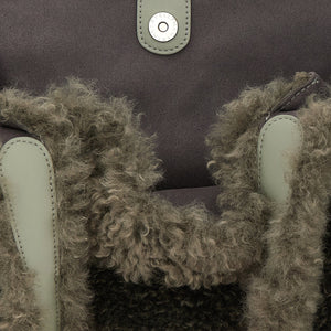 Stella Mccartney Shearling Logo Shopping Bag