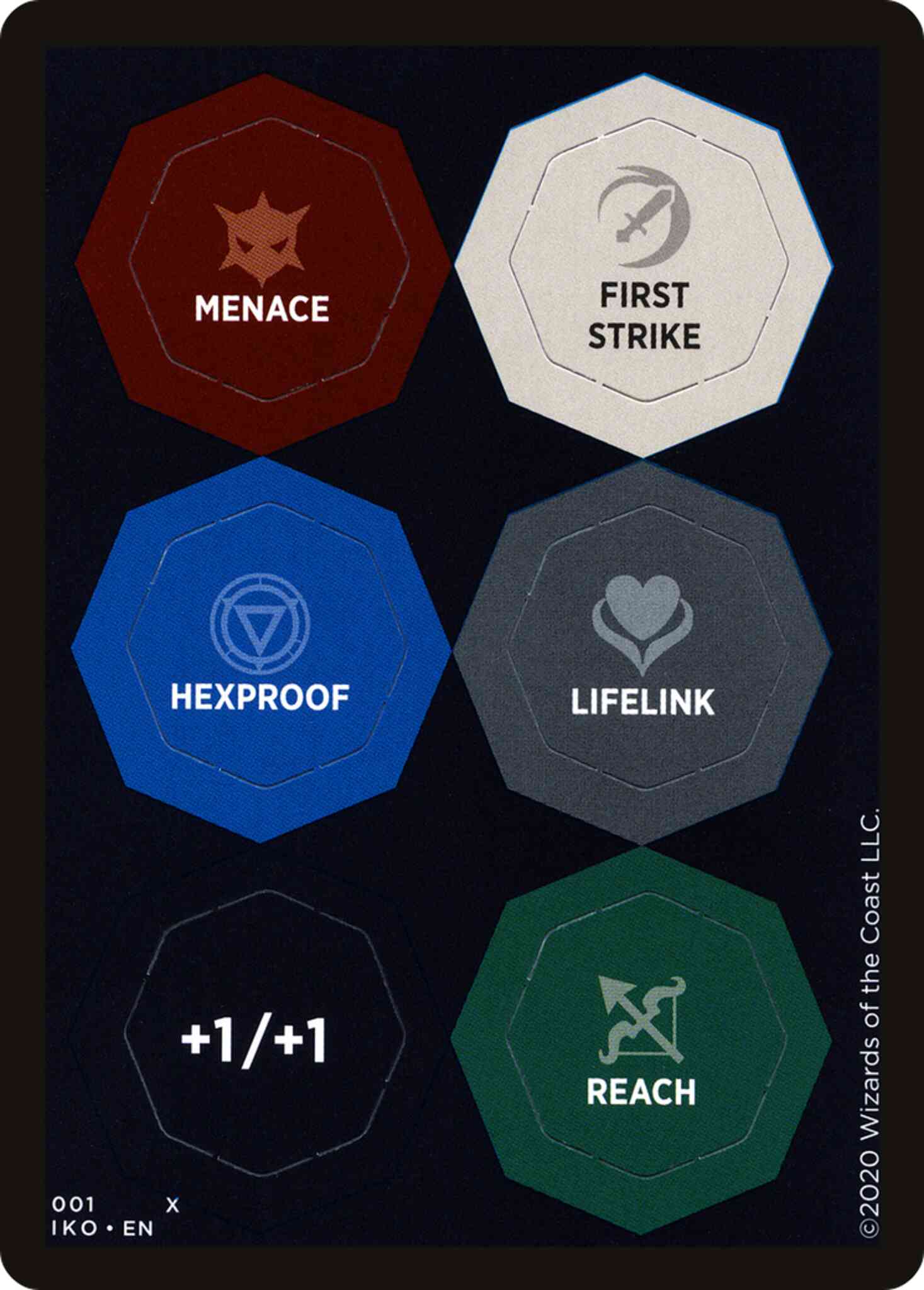 Ability Punchcard (Thick) [01/02] [14] [Ikoria Lair of Behemoths Tokens] [Non-Foil]
