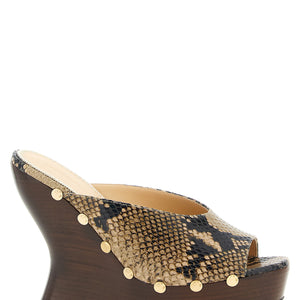 Magda Butrym Python Print Mules