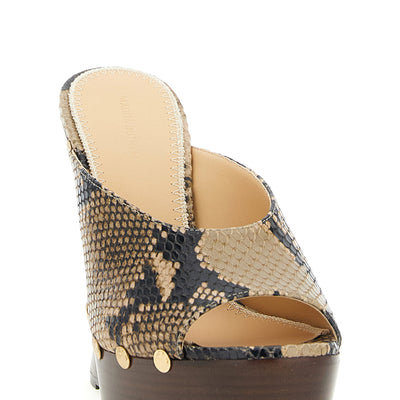 Magda Butrym Python Print Mules