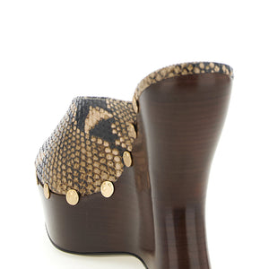 Magda Butrym Python Print Mules