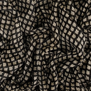 Black Woven Chanderi Cotton Saree With Printed Mango Motifs