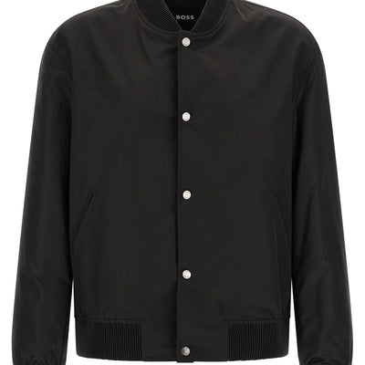 Hugo Boss Monogram Sleeve Bomber Jacket