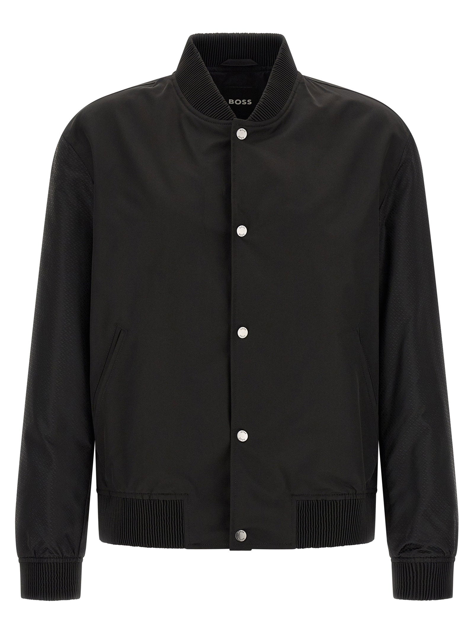 Hugo Boss Monogram Sleeve Bomber Jacket