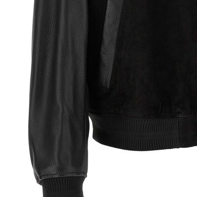 Hugo Boss Leather Bomber Jacket