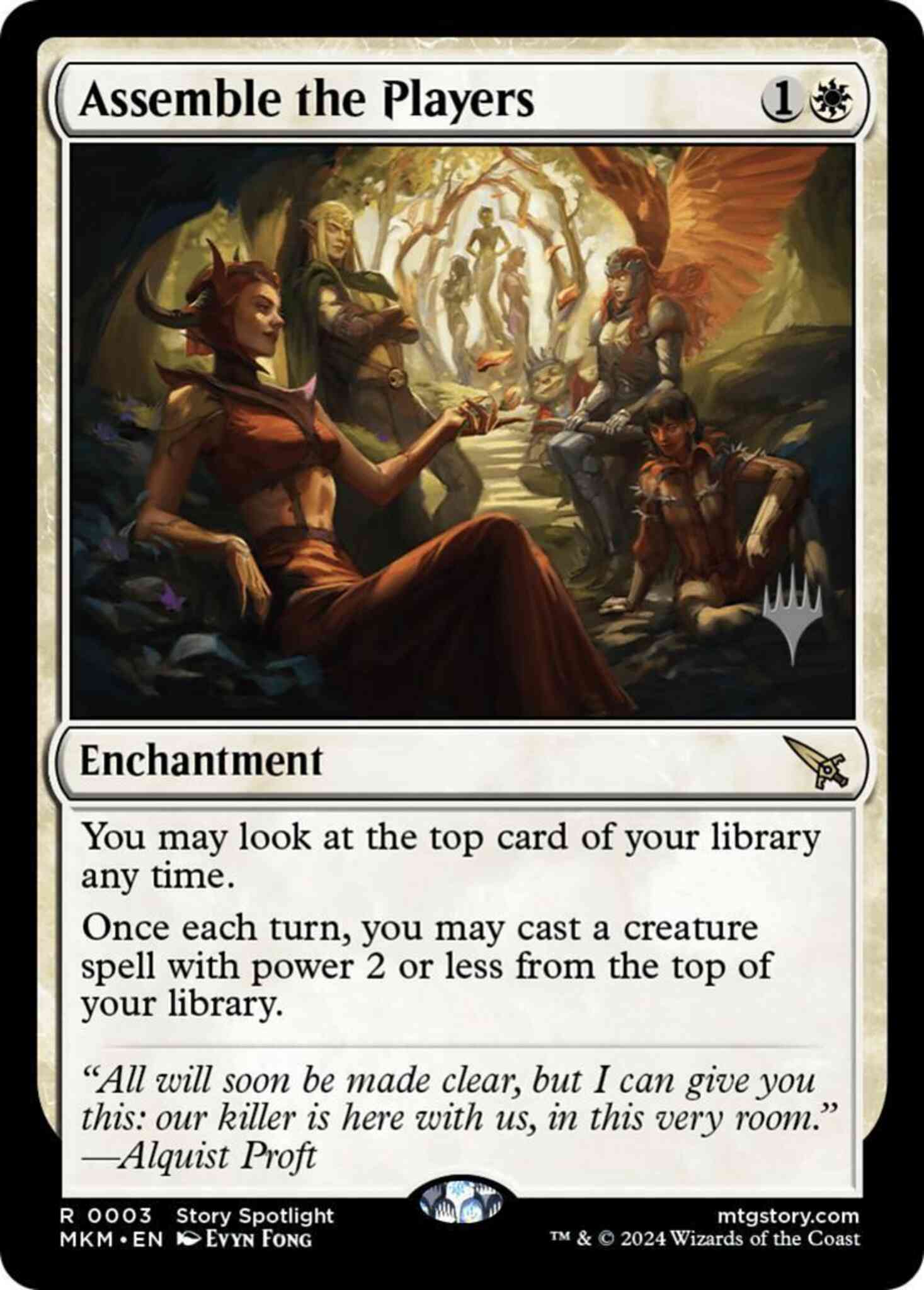 Assemble the Players [3p] [Promo Pack] [Murders at Karlov Manor: Promos] [Non-Foil]