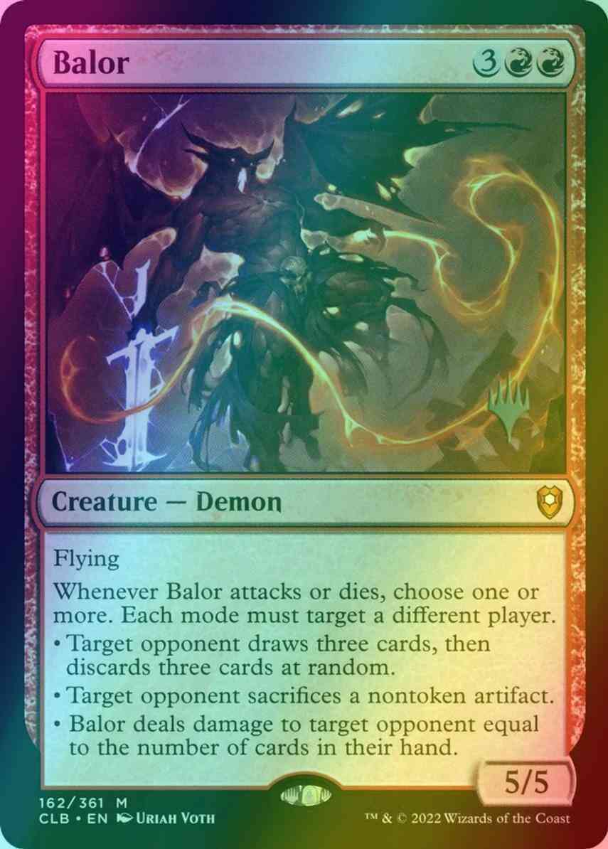 Balor [162p] [Promo Pack] [Commander Legends: Battle for Baldur's Gate: Promos] [Foil]