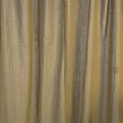 Brown - Jacquard Weave Cotton Door Curtain (7 x 3 Feet) (single piece)