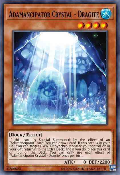 Adamancipator Crystal - Dragite - SESL-EN006 - Super Rare - 1st Edition