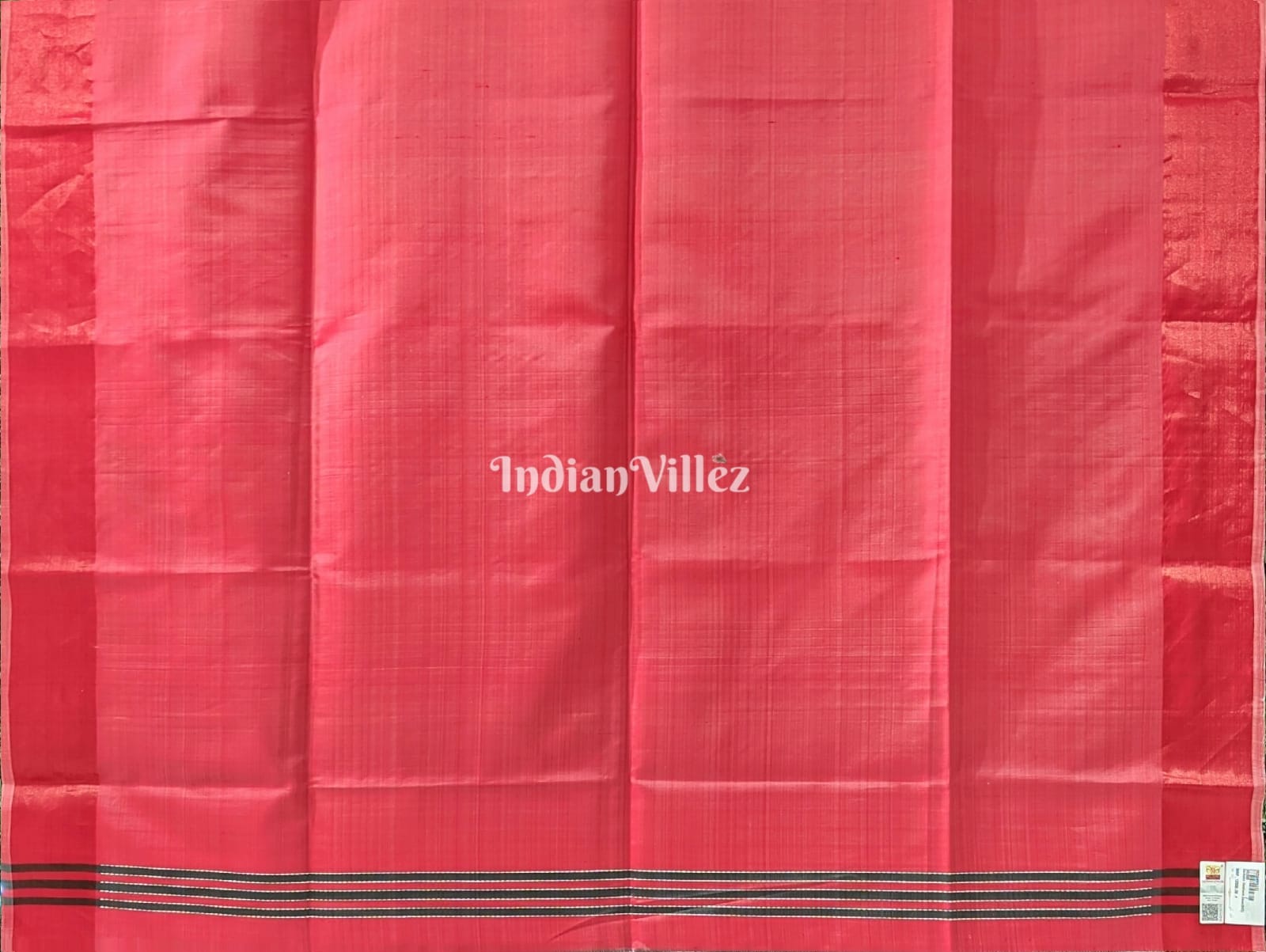 Grey Peach Handwoven Soft Silk Saree