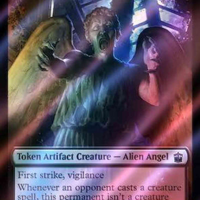 Alien Angel Token (43) // Mutant Token (50) [Universes Beyond: Doctor Who: Tokens] [Surge Foil]