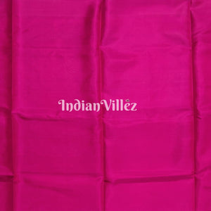 Parrot Green Pink South Handloom Kanjivaram Soft Silk Saree