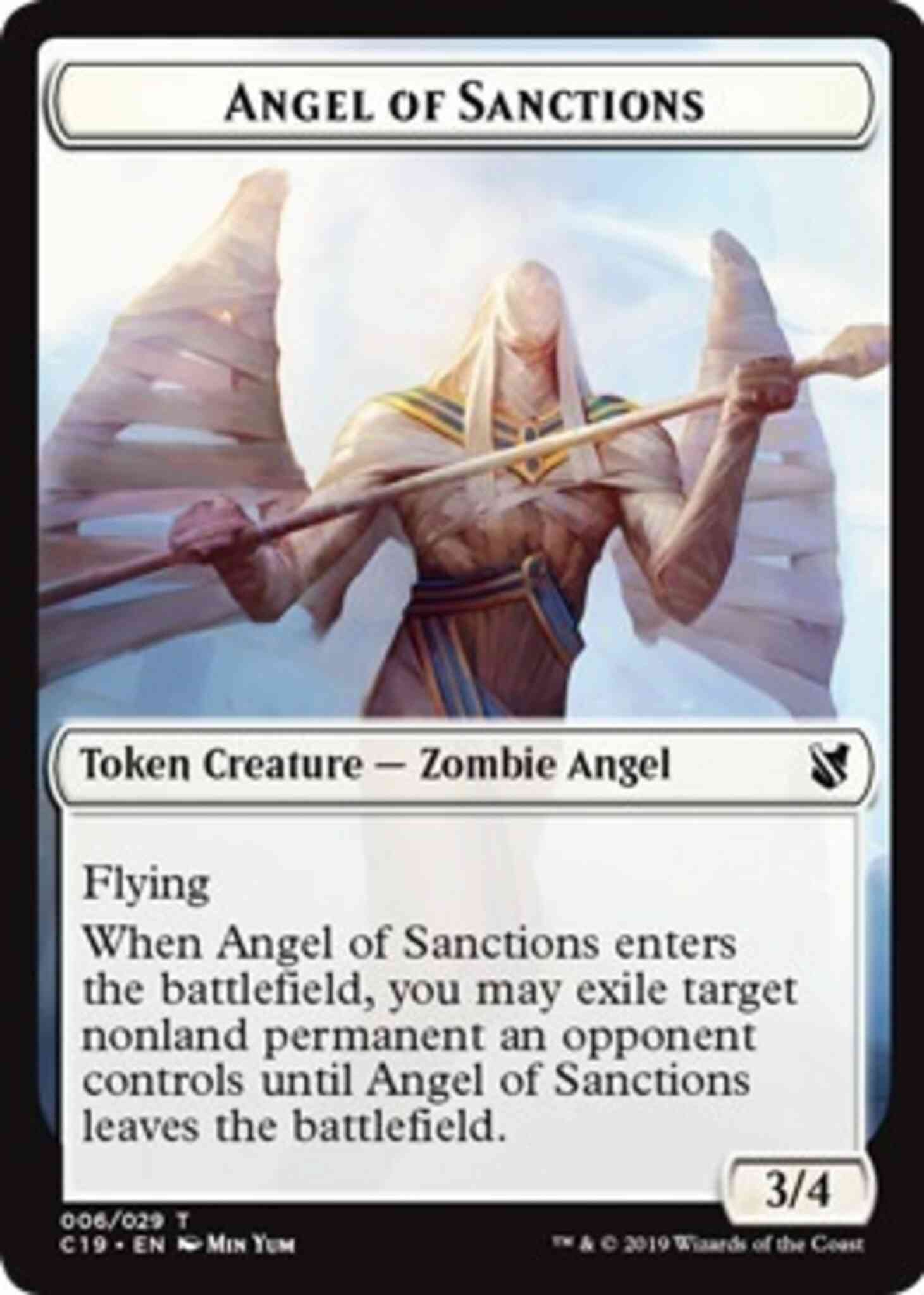 Angel of Sanctions Token (06) // Horror Token (23) [Commander 2019 Tokens] [Non-Foil]