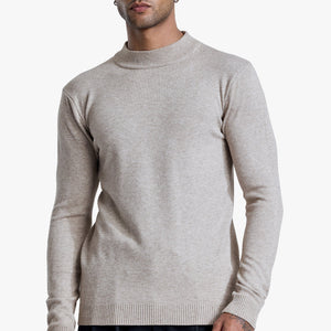 Grey Knitted Sweatshirt