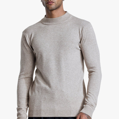 Grey Knitted Sweatshirt