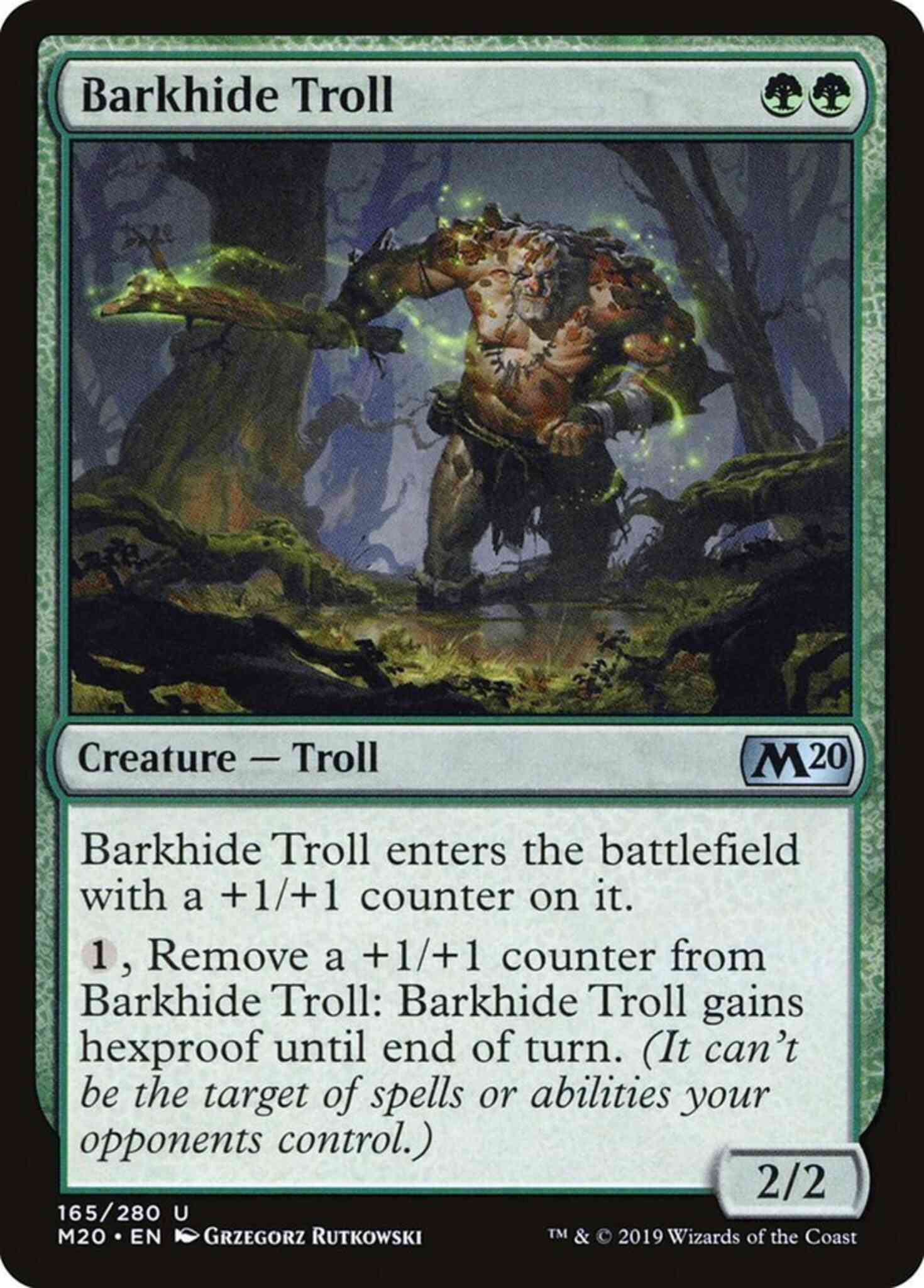 Barkhide Troll [165] [Core Set 2020] [Non-Foil]