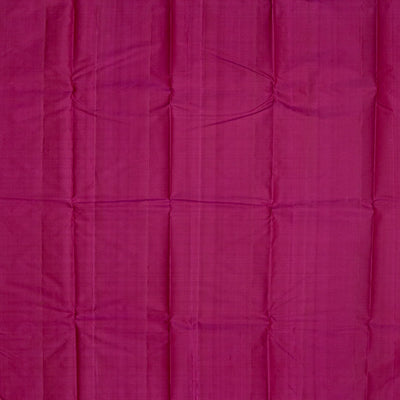 Maroon Handloom Kanchipuram Silk Saree With Jasmine Bud Motifs