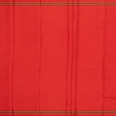 Dusty Pink Handloom Kanchipuram Silk Saree With Elephant Motifs