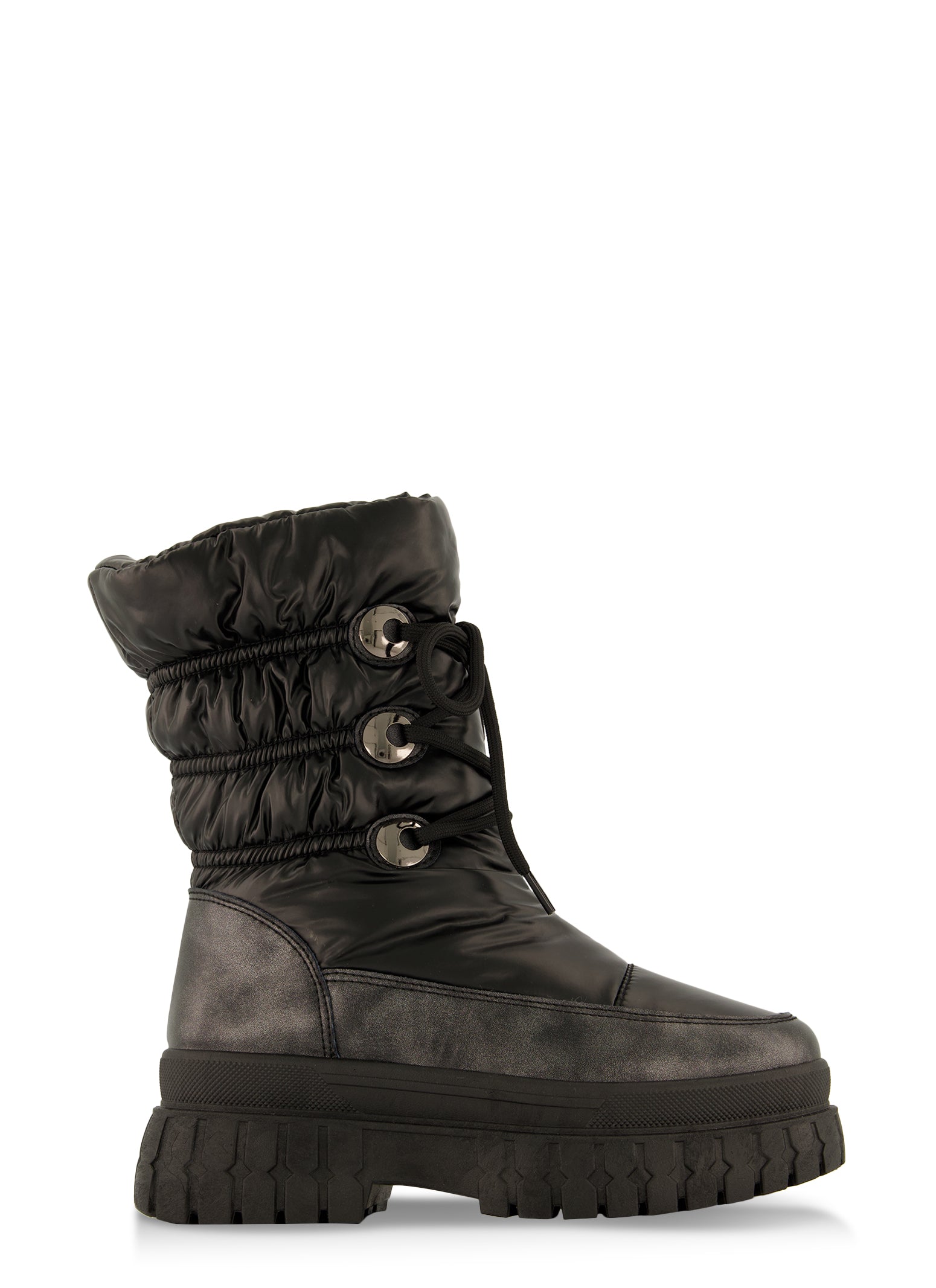 Lace Up Platform Weatherproof Snow Boots