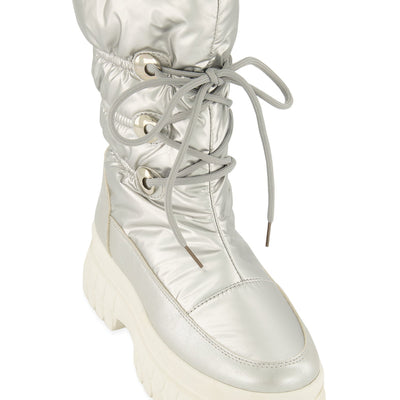 Lace Up Platform Weatherproof Snow Boots