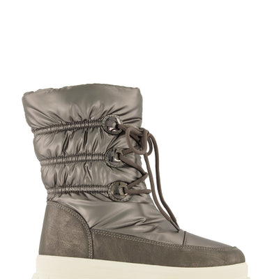 Lace Up Platform Weatherproof Snow Boots