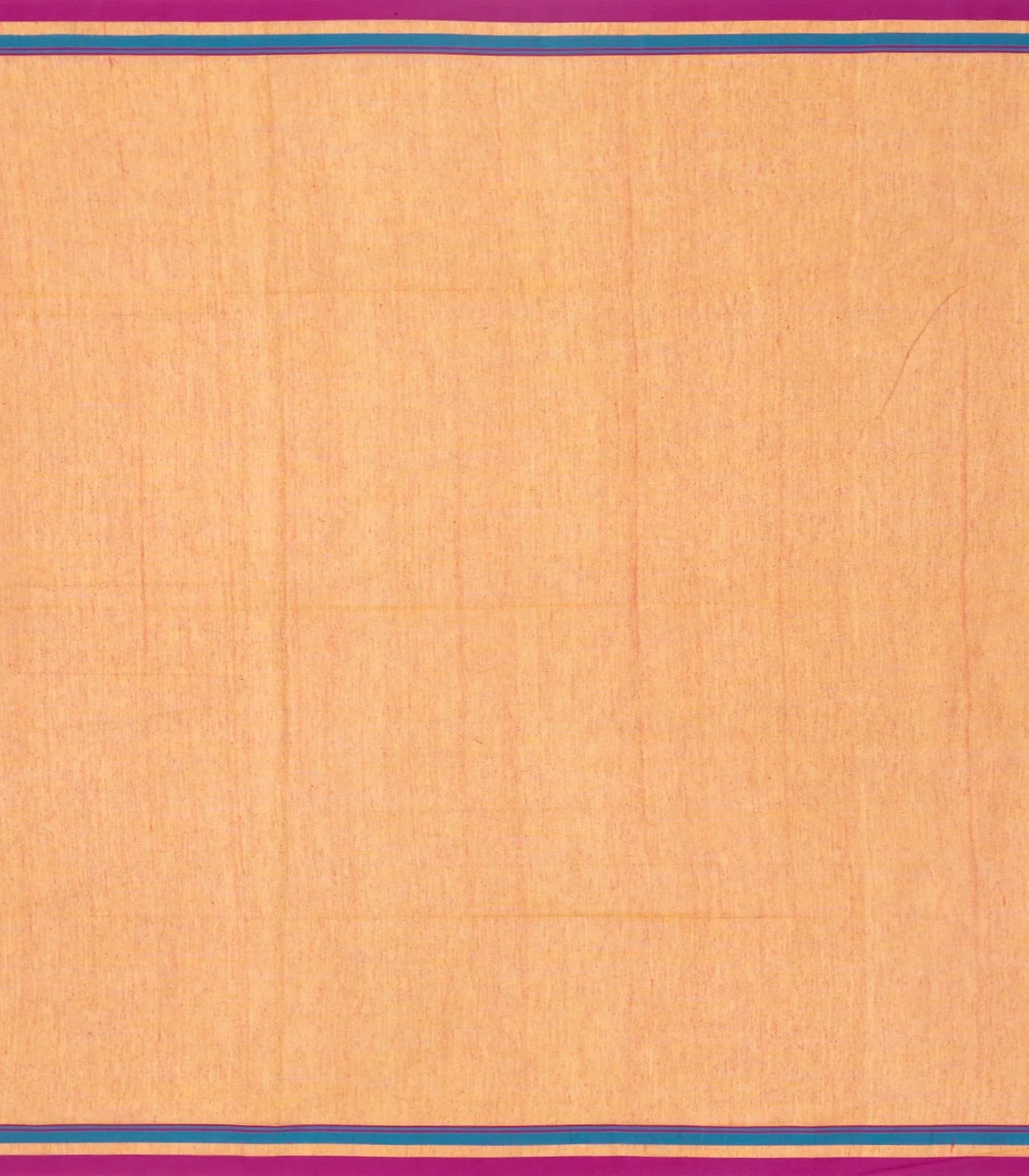 Orange Handloom Bengal Cotton Saree With Bird Motifs