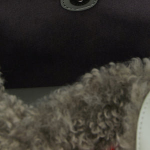 Stella Mccartney Shearling Logo Shopping Bag