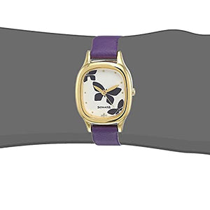 Sonata White Dial Blue Leather Strap