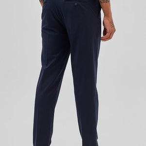 Navy Slim Fit Trousers