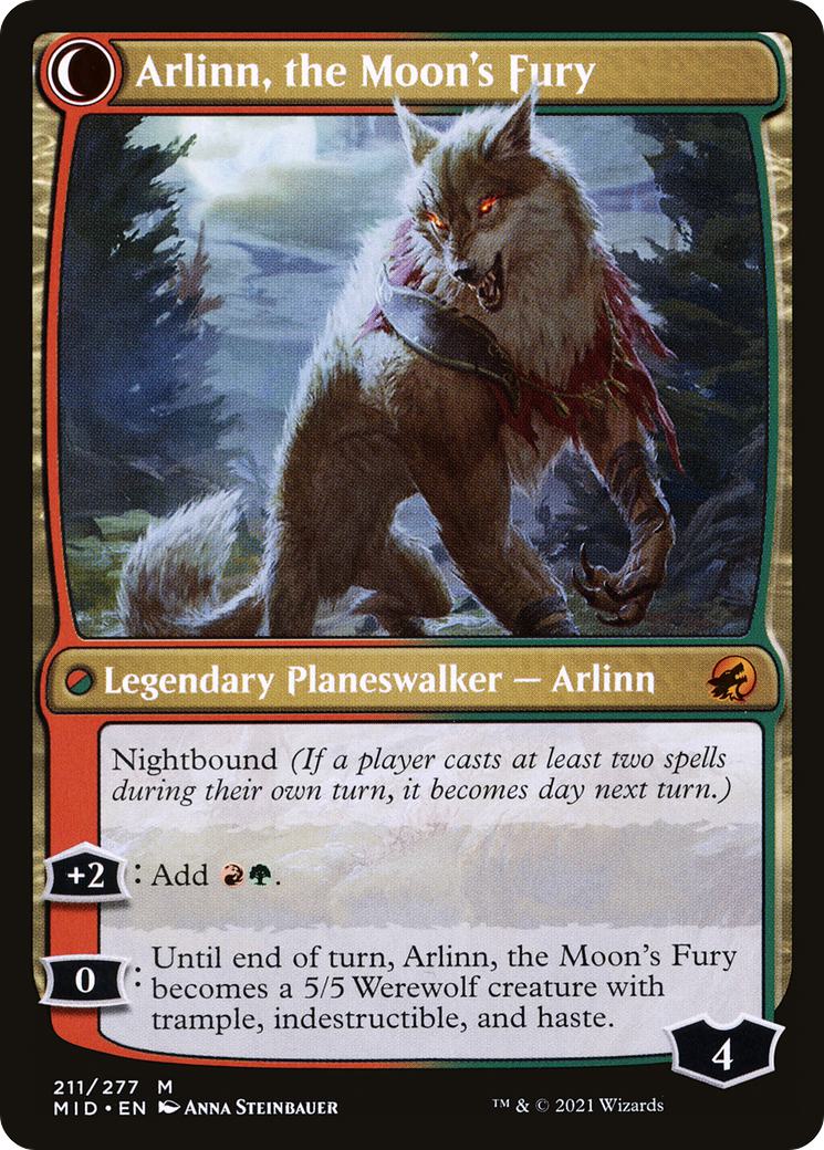 Arlinn, the Pack's Hope // Arlinn, the Moon's Fury [MID-211] [The List] [Non-Foil]