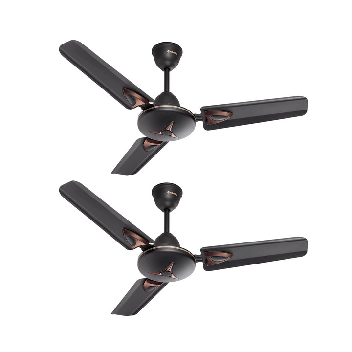 Candes Amaze 900mm /36 inch High Speed Anti-dust Decorative 5 Star Rated Ceiling Fan 440 RPM with 2 Years Warranty (Pack of 2, Coffee Brown)