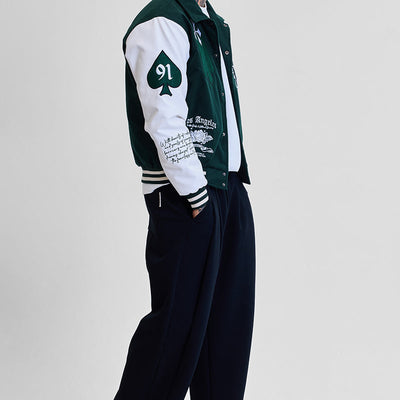 Legends Anarchy Dark Green Varsity Jacket