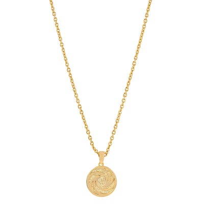 18K Gold Plated Air Element Necklace